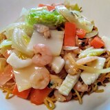 海鮮あんかけ焼きそばの作り方！